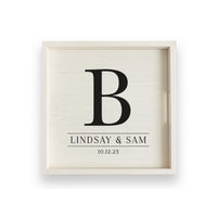 Initial Personalized Serving Tray