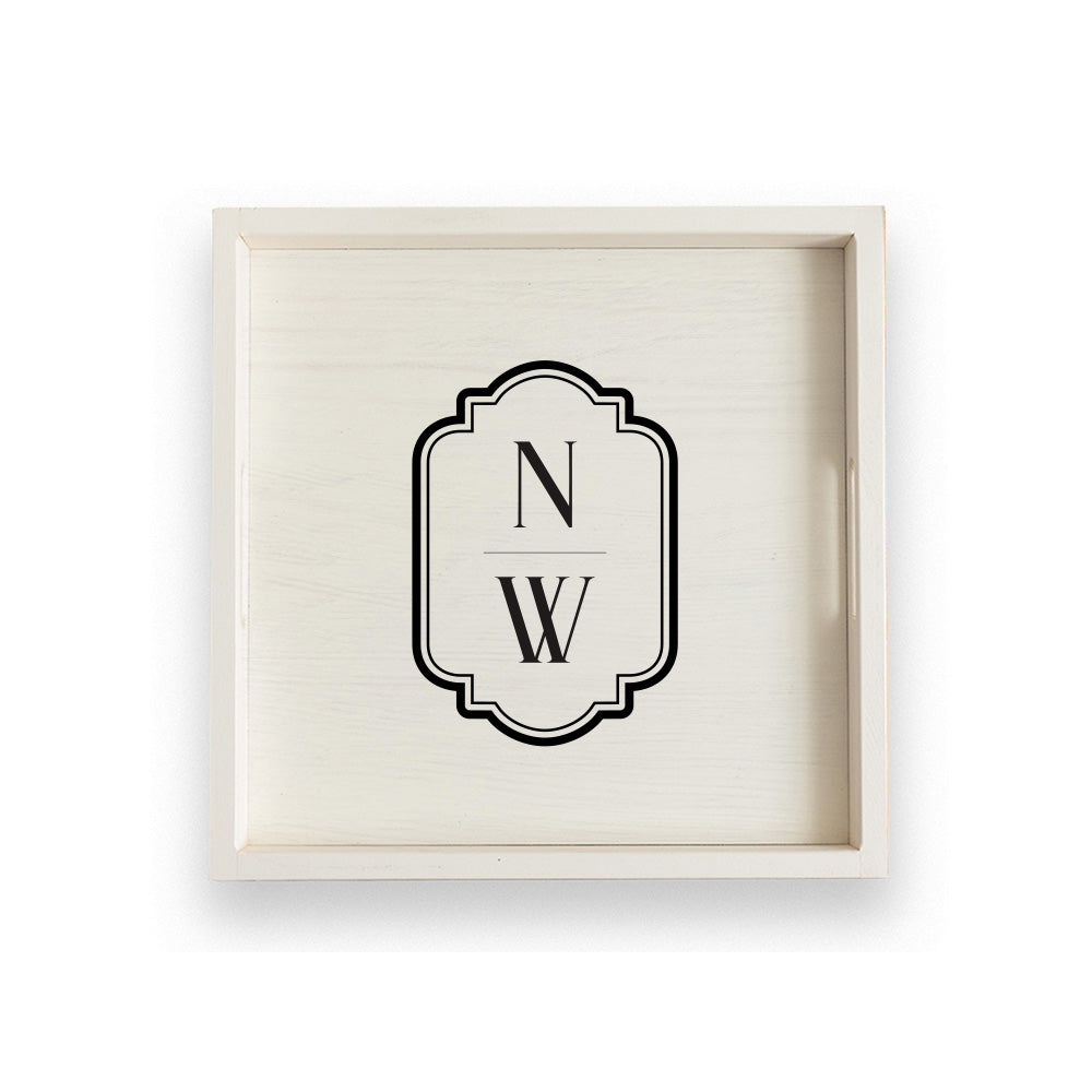 Initials Vertical Personalized Serving Tray