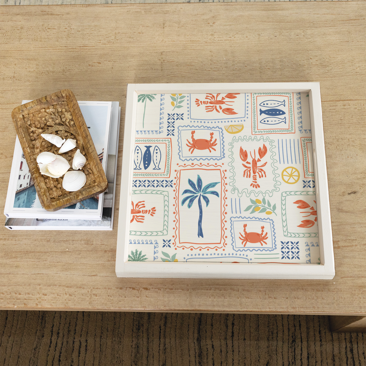 Seaside Tiles Serving Tray