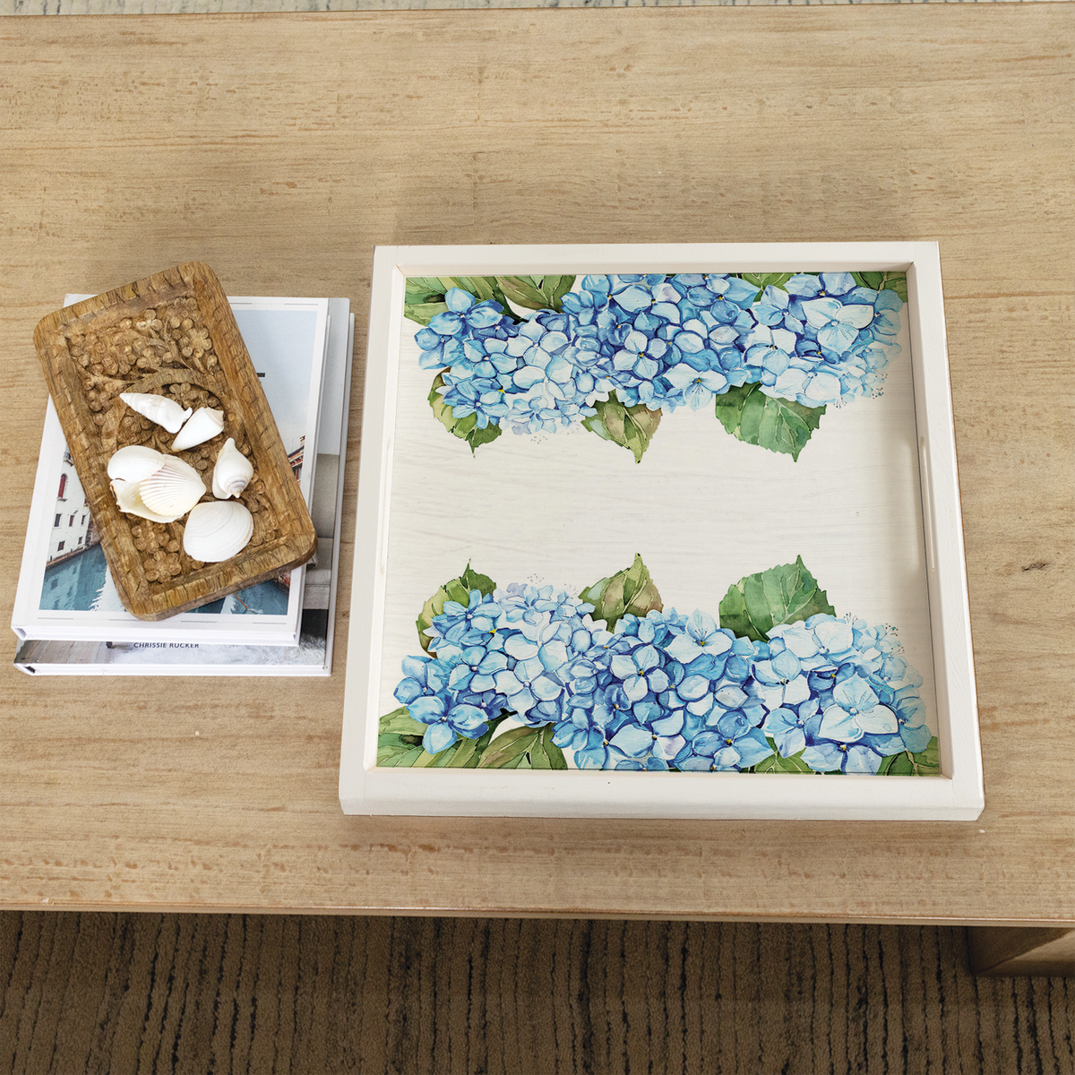Hydrangea Bloom Tray Serving Tray