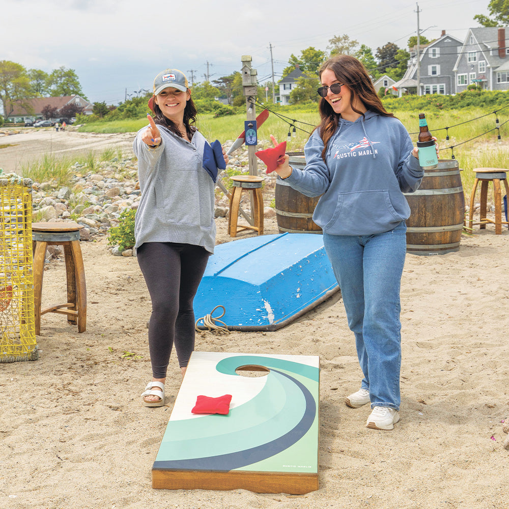 Coastal Stripes Cornhole Game Set