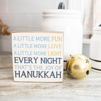 Hanukkah Block Sign