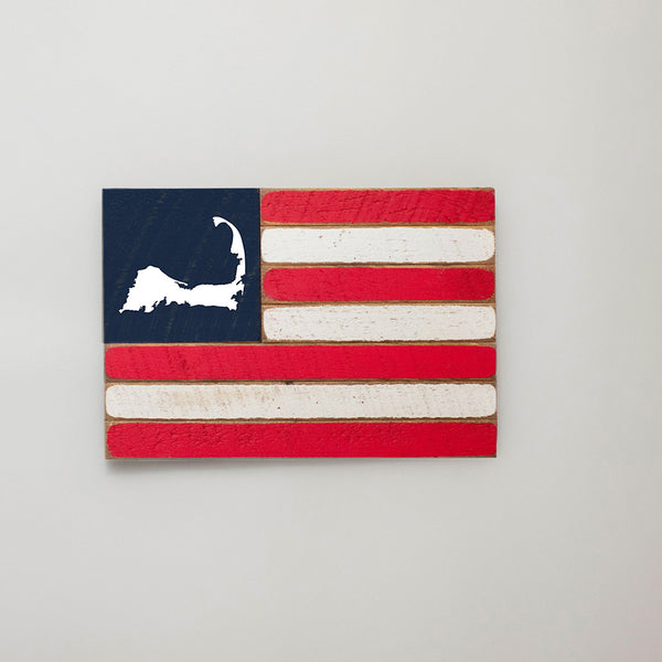 Cape Cod Wooden American Flag