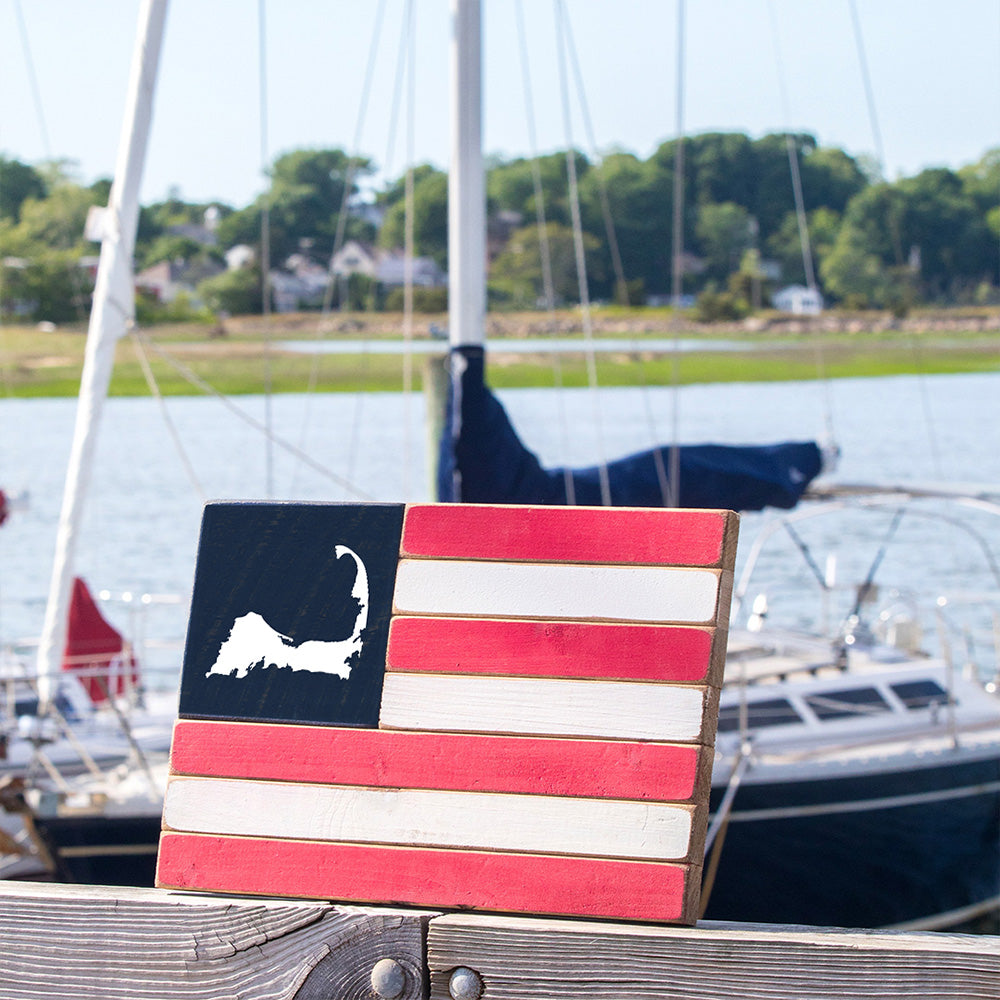 Cape Cod Wooden American Flag