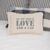 Love and Cat Lumbar Pillow