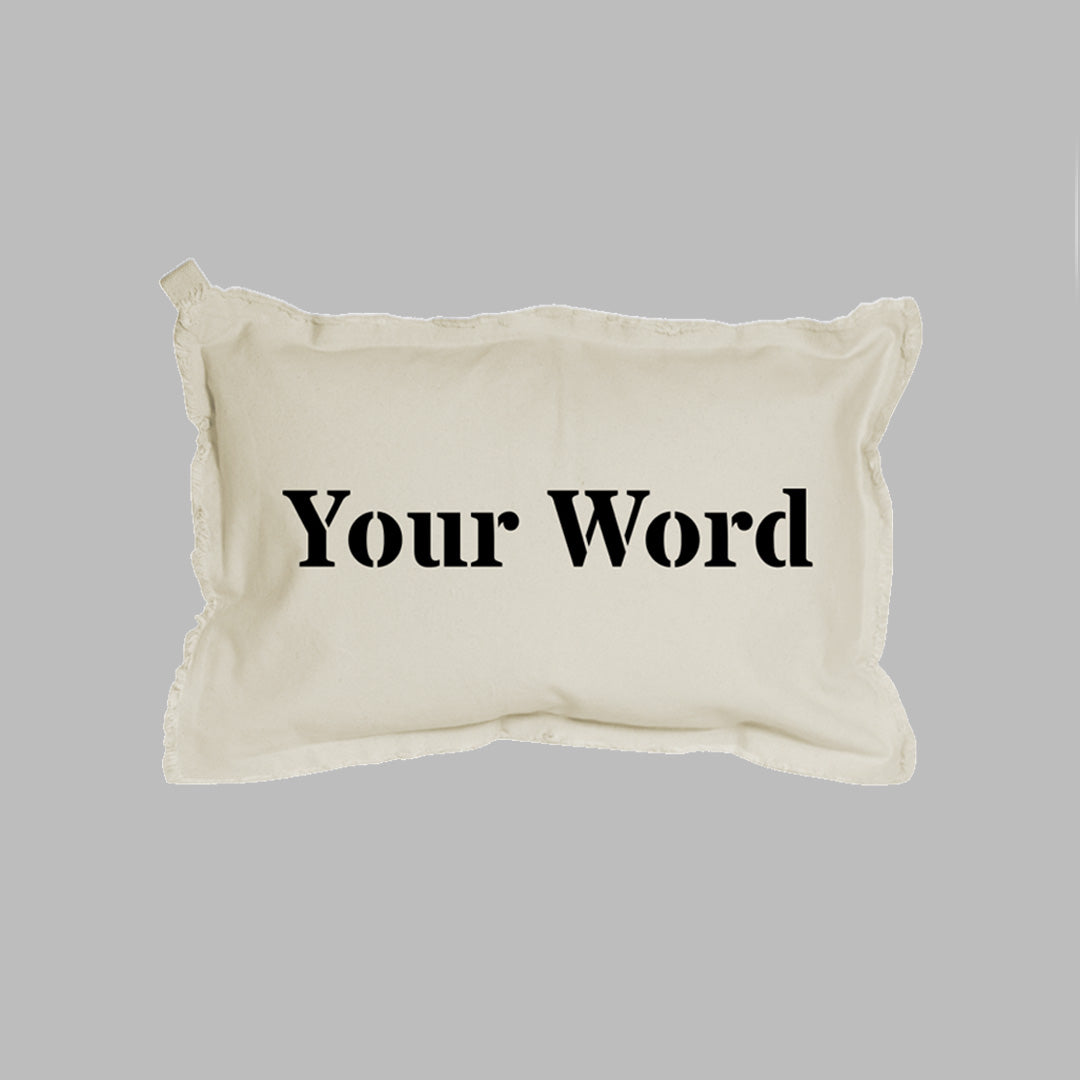 Your Word Times Lumbar Pillow