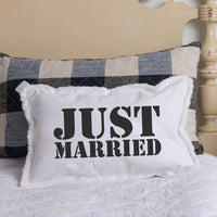 Your Word Two Lines Stencil Lumbar Pillow