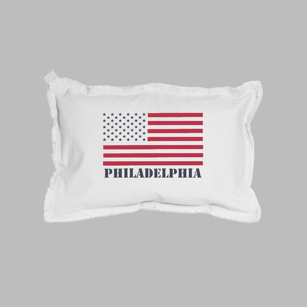 Personalized 50 Stars Flag Lumbar Pillow