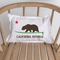 Cali Surf Bear Lumbar Pillow