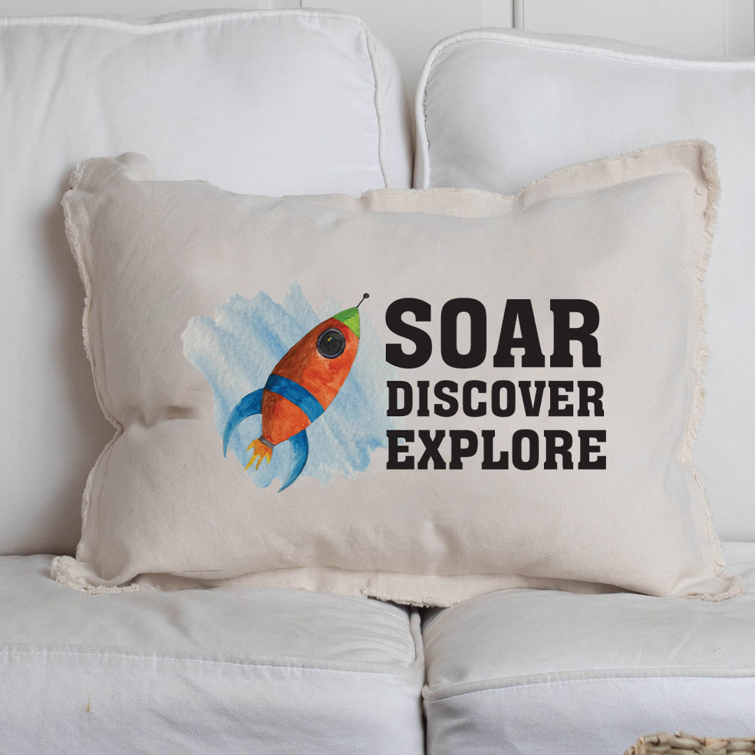 Soar Discover Explore Lumbar Pillow