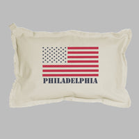 Personalized 50 Stars Flag Lumbar Pillow