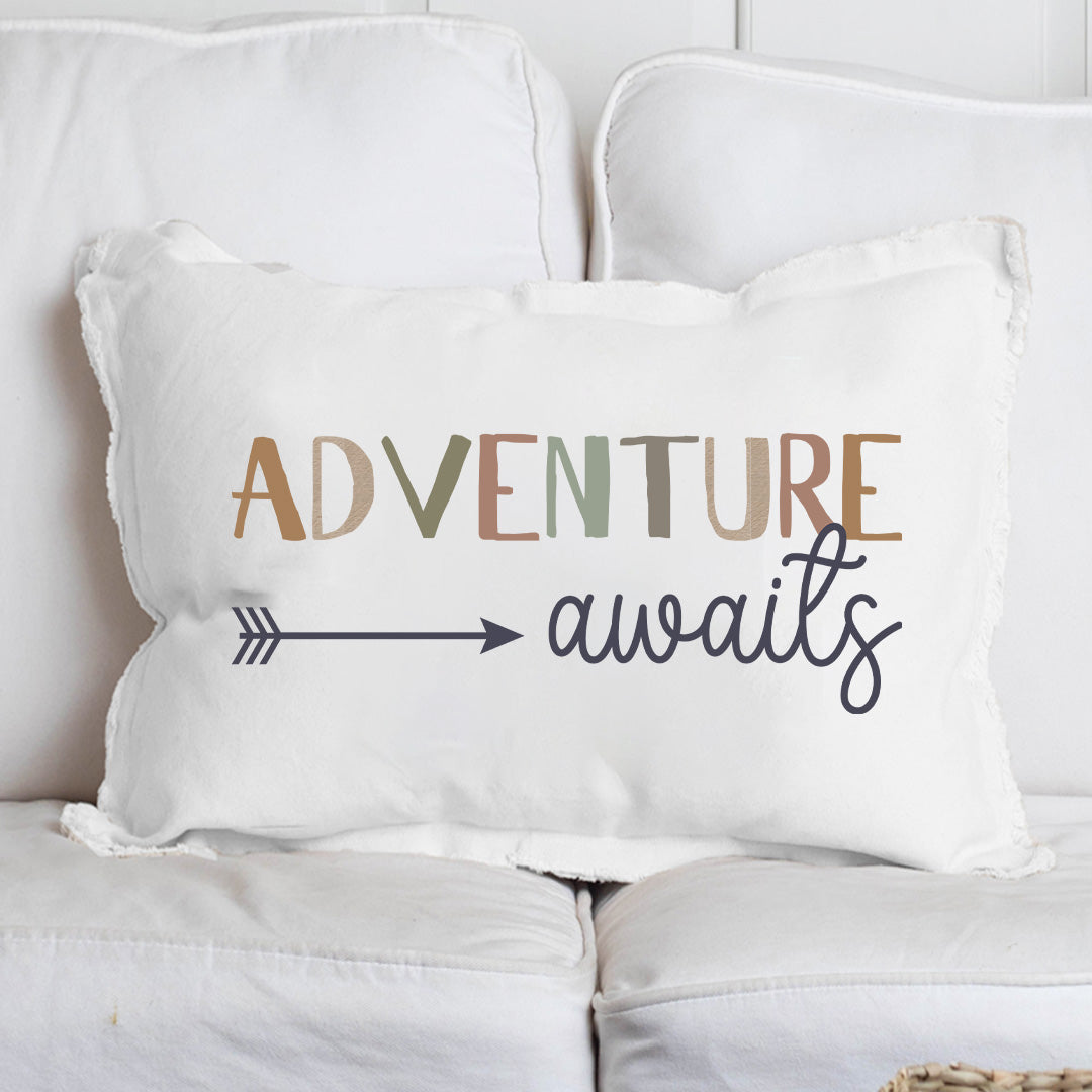 Adventure Awaits Lumbar Pillow