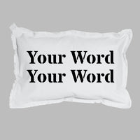 Your Word Two Lines Times Lumbar Pillow