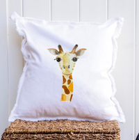 Giraffe Square Pillow