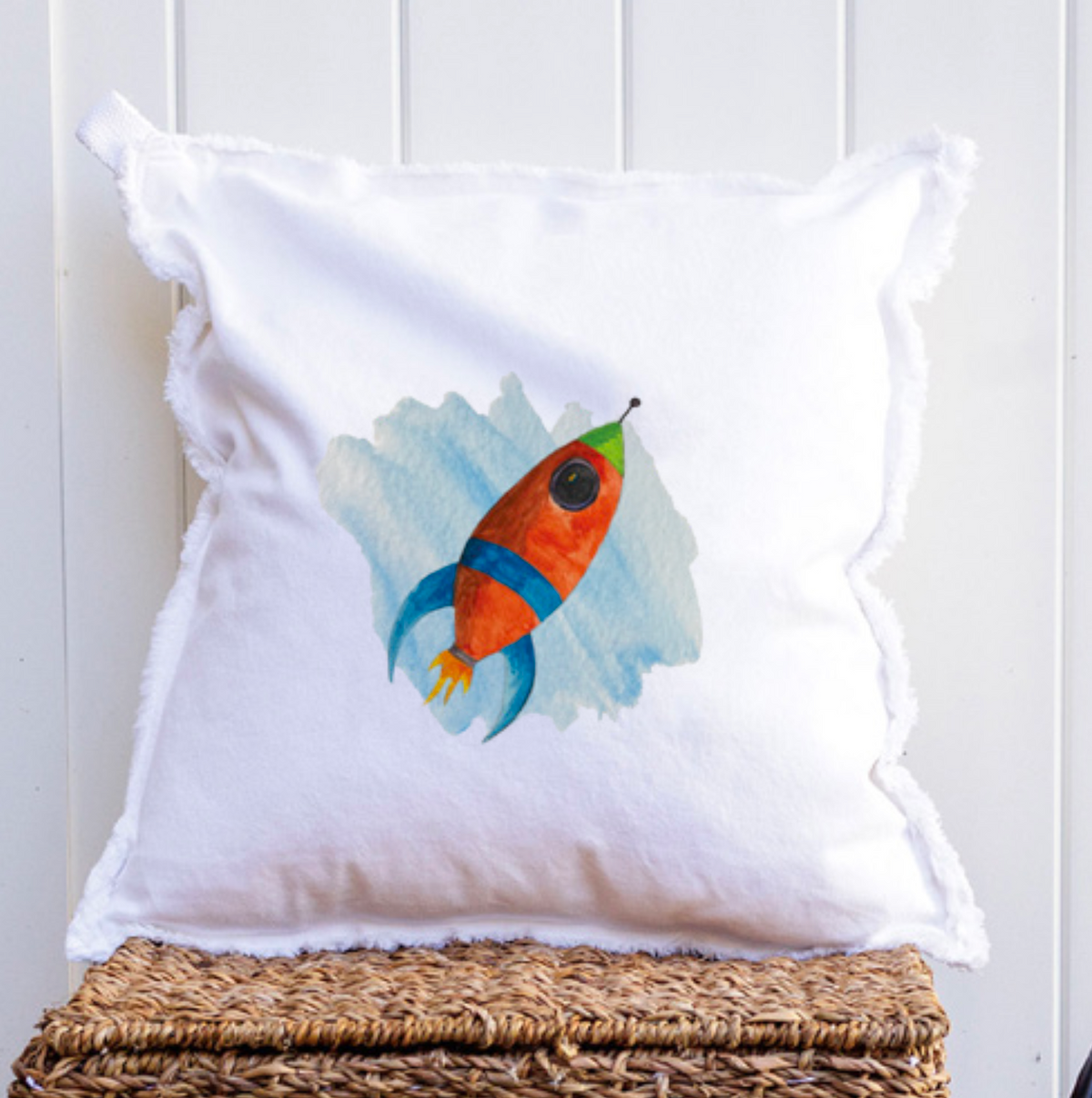 Rocket Square Pillow