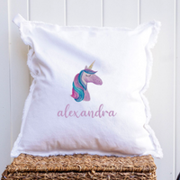 Personalized Unicorn Square Pillow