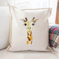 Giraffe Square Pillow