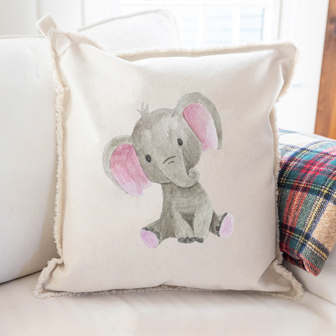 Elephant Square Pillow