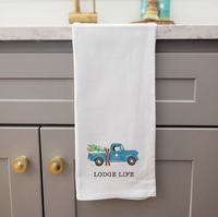 Personalized Ski Patrol Truck Tea Towel