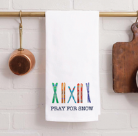 Personalized Multi Skis Tea Towel