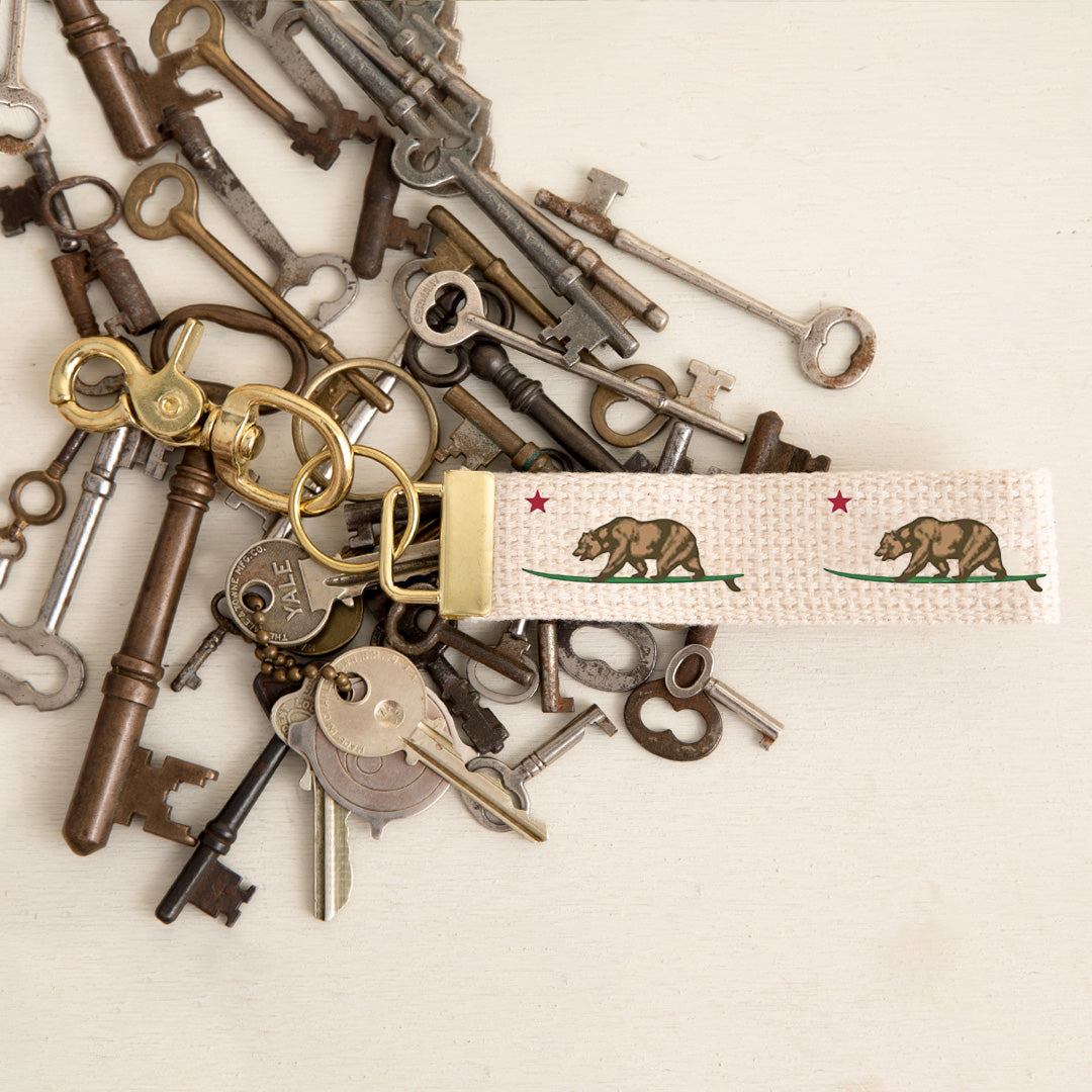 California Surf Bear Keychain