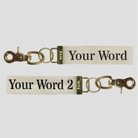 Your Word Two Sided Times Keychain