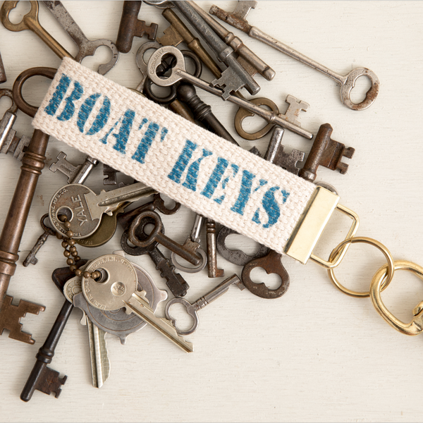 Pick Your Color Boat Keys Keychain