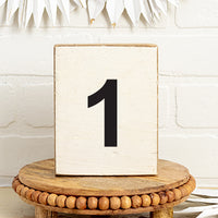 Decorative Wooden Block Numbers 0-9