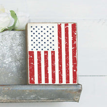 Load image into Gallery viewer, Flag Decorative Wooden Block
