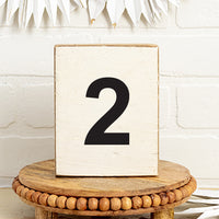 Decorative Wooden Block Numbers 0-9