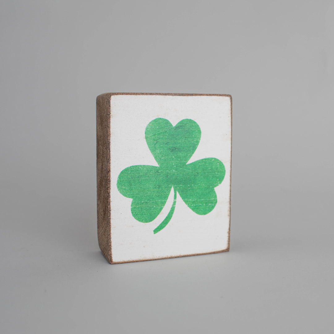 Shamrock Decorative Wooden Block