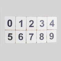 Decorative Wooden Block Numbers 0-9