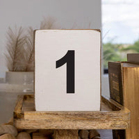 Decorative Wooden Block Numbers 0-9