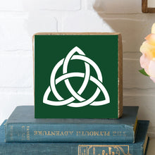 Load image into Gallery viewer, Celtic Knot Decorative Wooden Block
