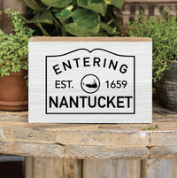 Personalized Entering Decorative Wooden Block