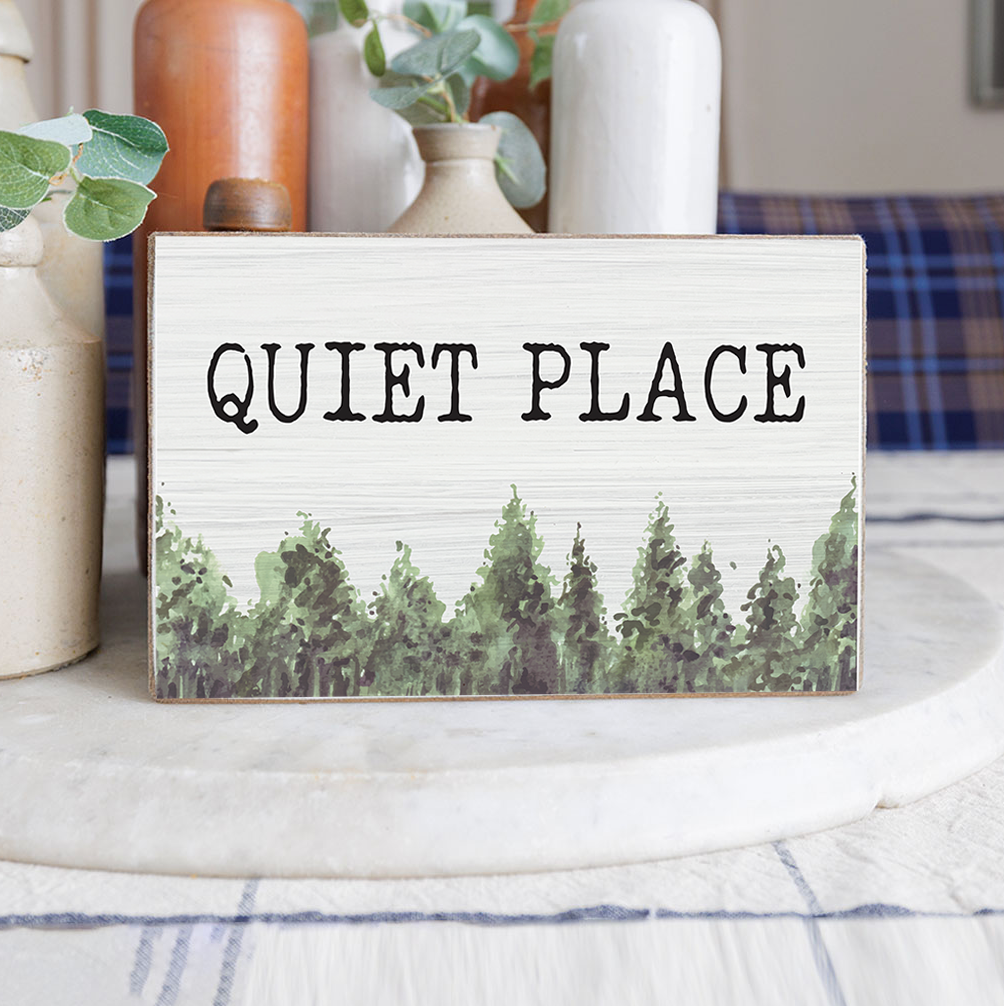 Personalized Tree Tops Decorative Wooden Block