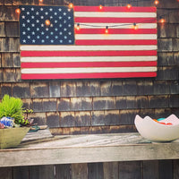 Classic Wooden American Flag