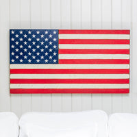 Classic Wooden American Flag