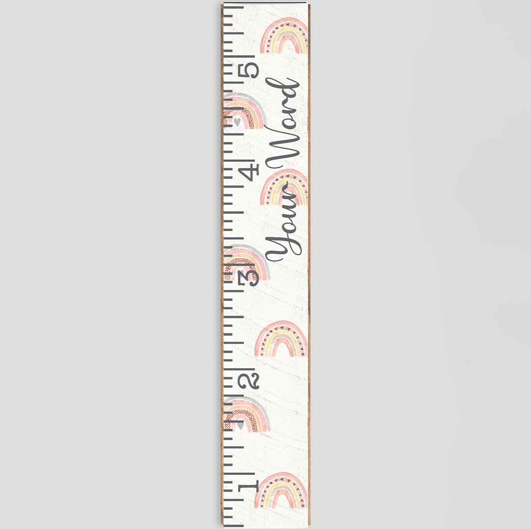 Personalized Rainbow Growth Chart