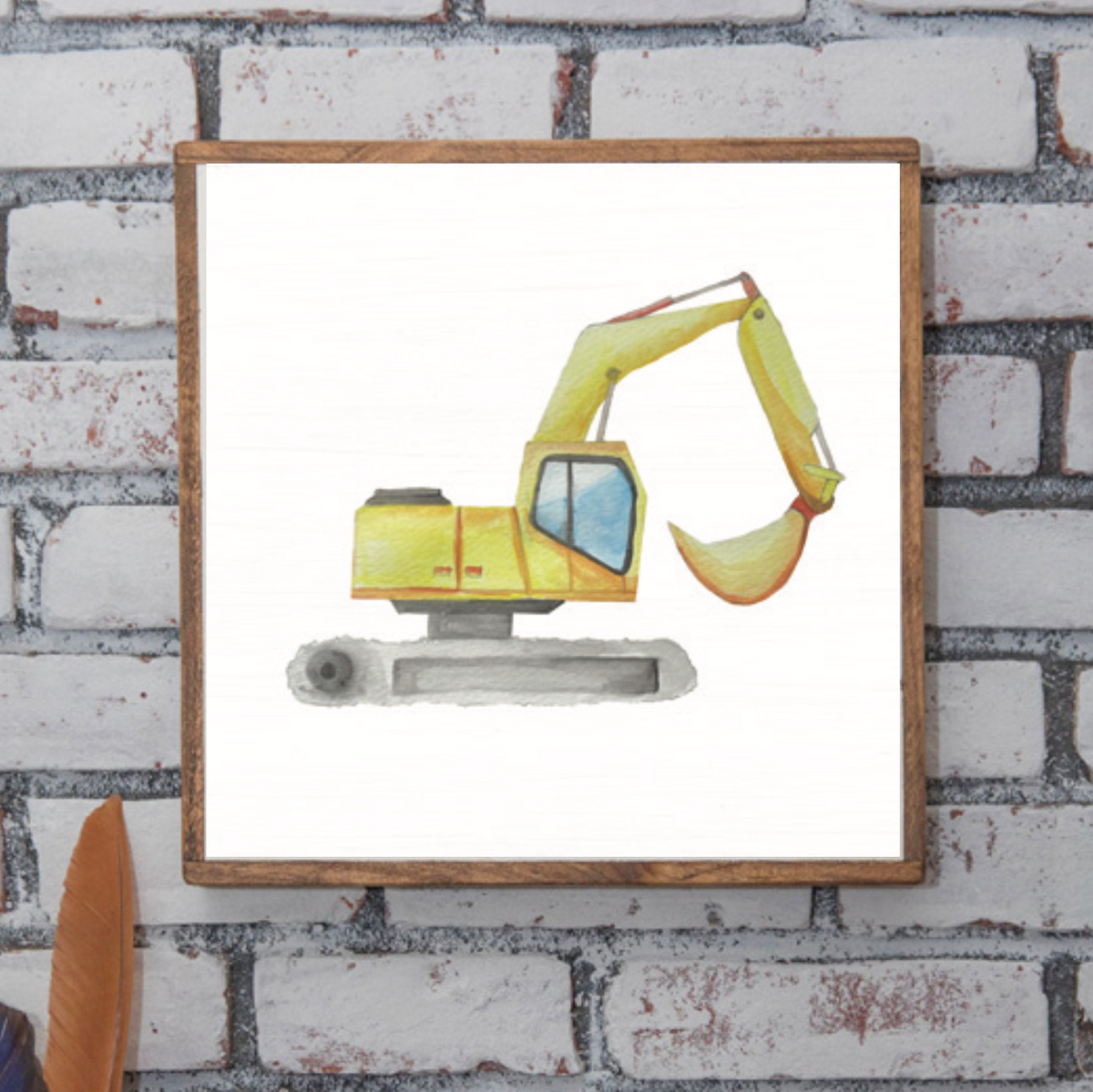 Digger 24” x 24” Wall Art