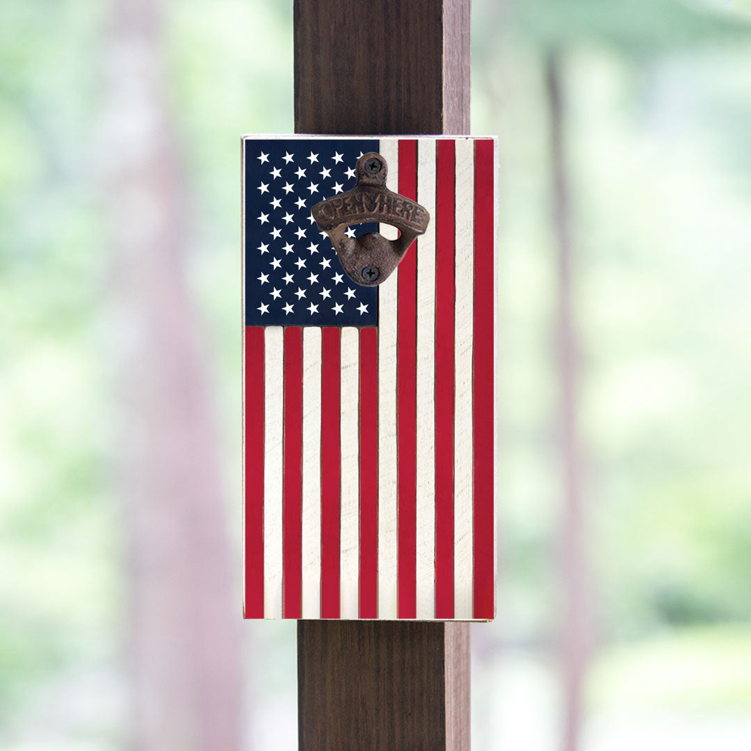 American Flag Bottle Opener