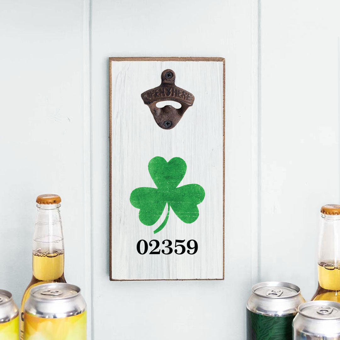 Personalized Shamrock Bottle Opener