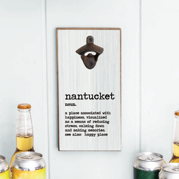 Personalized Your Happy Place Definition Word Bottle Opener