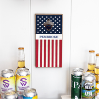 Personalized American Flag Bottle Opener