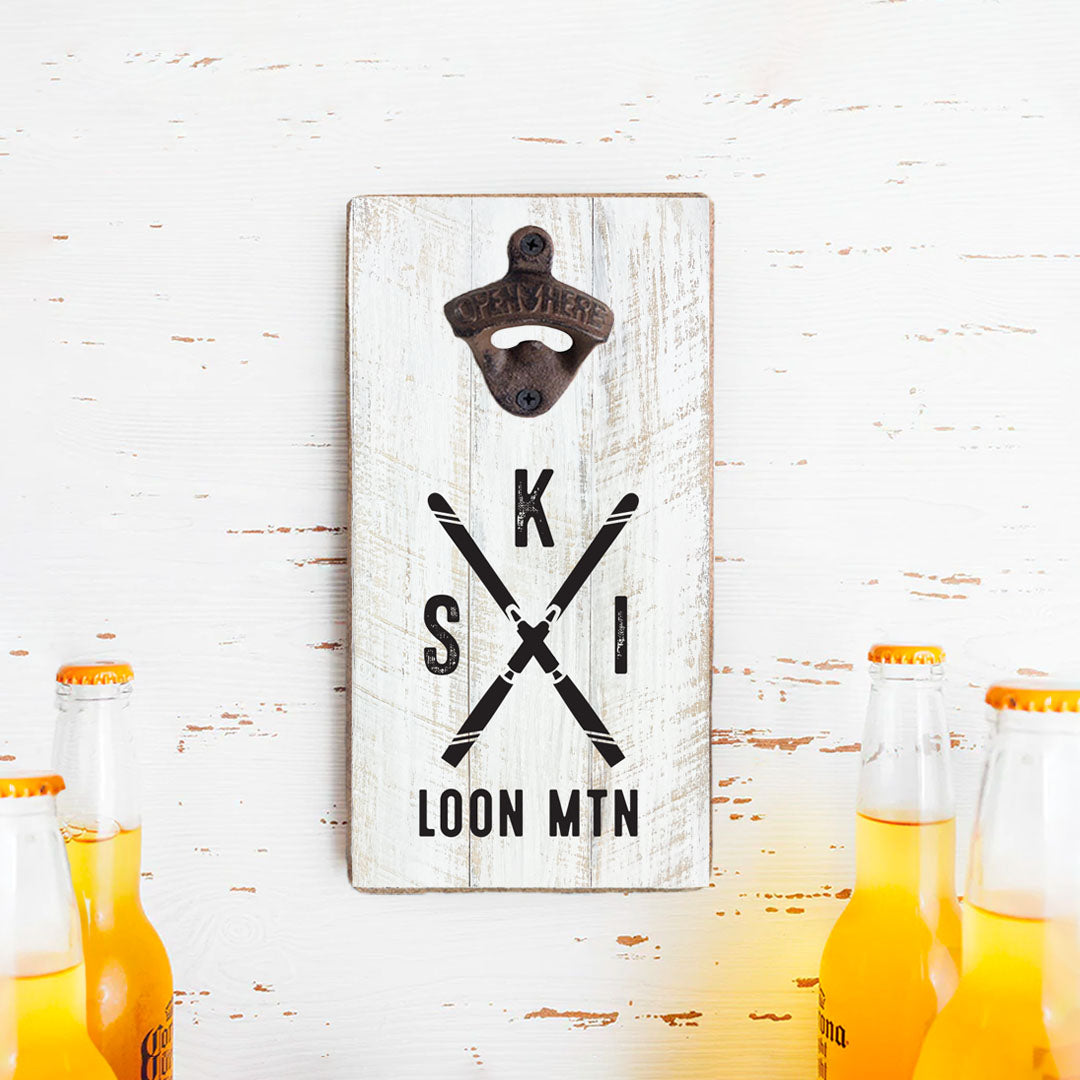 Personalized Ski Bottle Opener