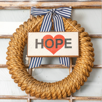 Hope Twine Hanging Sign