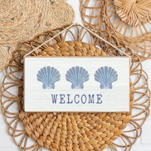 Load image into Gallery viewer, Welcome Shells Twine Hanging Sign
