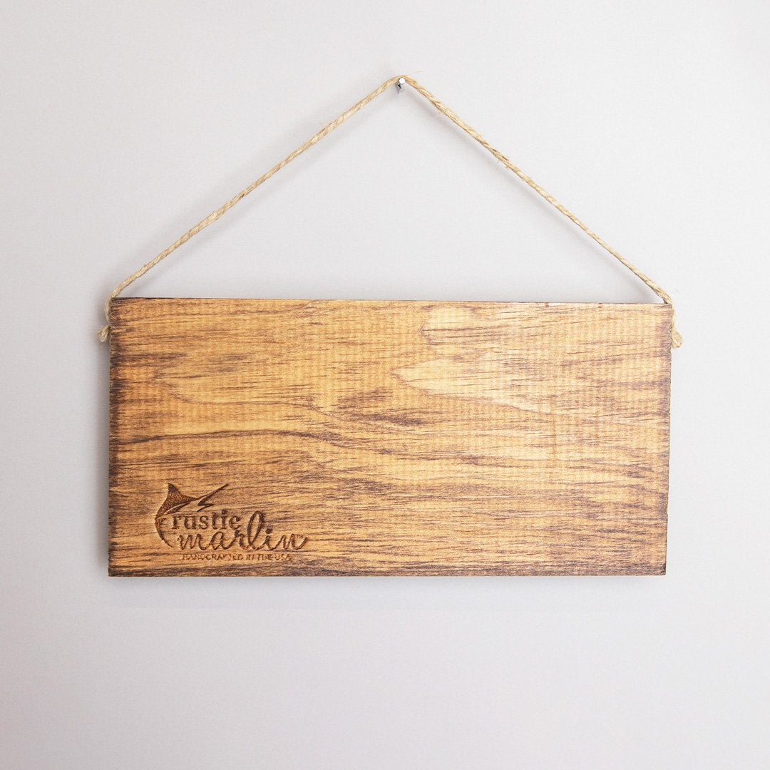 Personalized Ski Sleep Ski Twine Hanging Sign