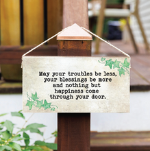 Load image into Gallery viewer, Irish Blessing Twine Hanging Sign
