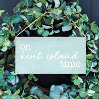 Personalized On Time Twine Hanging Sign